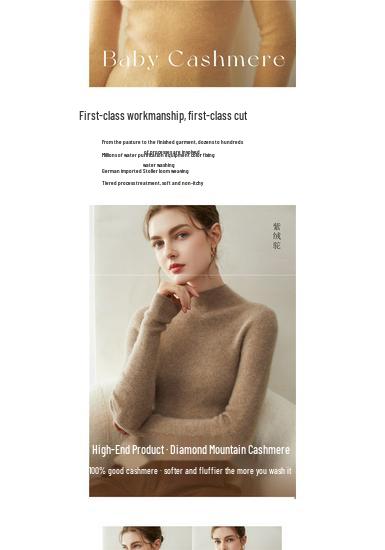 Kangsai Ni Women's Pure Cashmere Sweater - Half-High Neck, Solid Color, Slim Fit, Autumn/Winter Knit Base Layer.