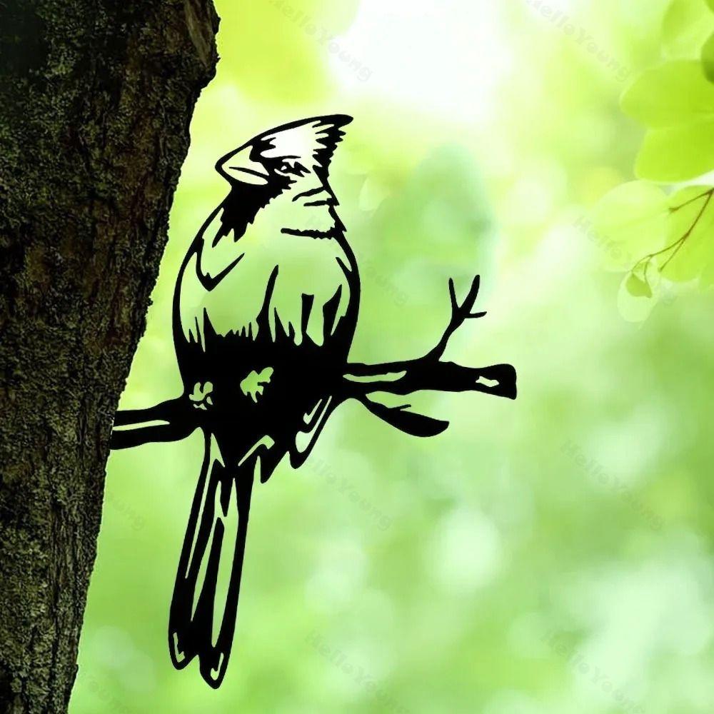 Hand Forged Metal Garden Bird Statue