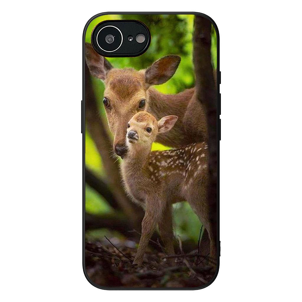 Cover for Apple iPhone 16 15 14 Plus 13 12 Mini 17 Pro Max + ProMax 16E Air Phone Case Sika Deer Squirrel