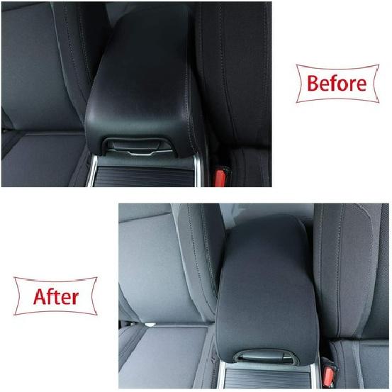 For Charger Center Console Cover Armrest Pad for Dodge Charger 2015- Black