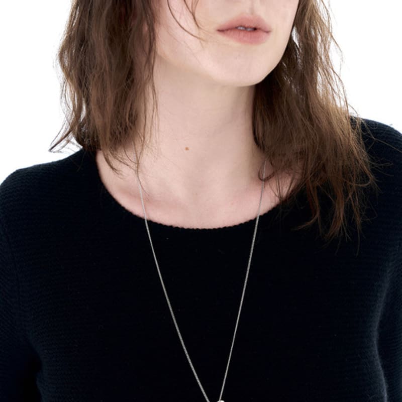 

OURPIERRE DROP NECKLACE SILVER