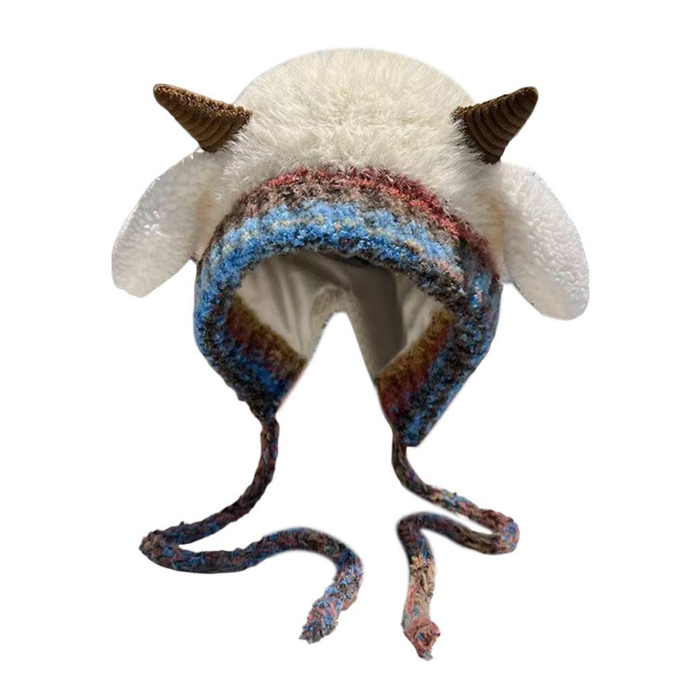 

Thick Beanies Hat Warm Pullover Hats Versatile Pullover Caps бежевий