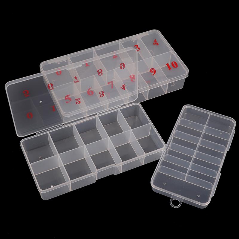 10/11Grids Nail Art  Gem Accessories Empty Container Storage Case Box