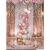 32-Inch Rose Gold Number 0-9 Balloons, Mini Rose Gold Crown, Birthday Party Decoration Supplies For 1st Birthday, Women Birthday