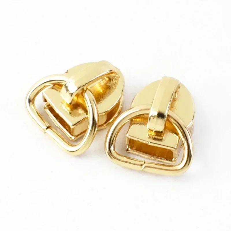 10/20/30Pcs Meetee 5# Zipper Slider for Nylon Zips D Ring Zip Puller Clothes Bag Zippers Head Repair Kit DIY Sewing Accessories