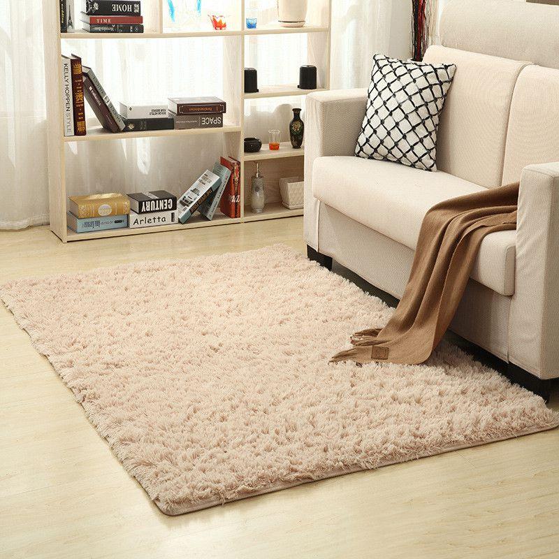 Luxuriously Soft Fluffy Rug With Anti-slip Backing Perfect For Living Room And Bedroom