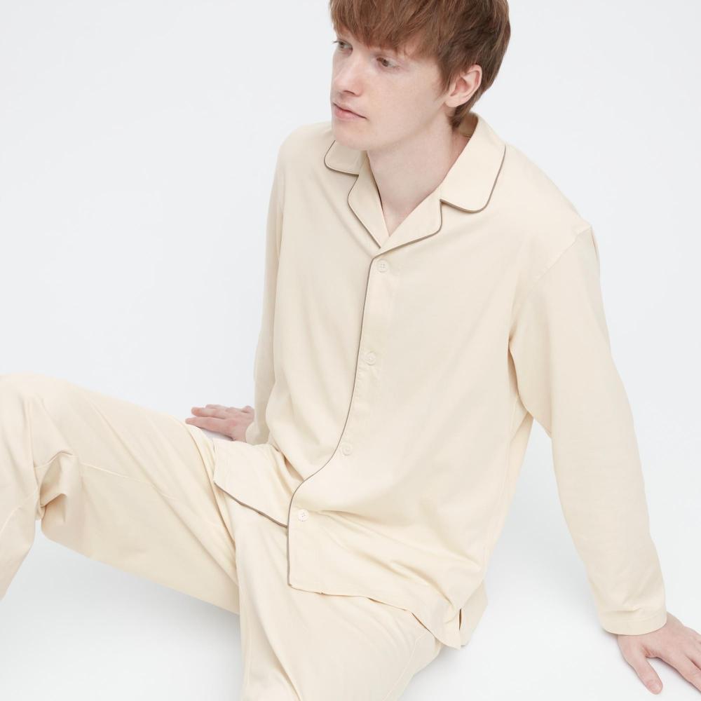 

UNIQLO JAPAN Airism Хлопковая пижама с длинным рукавом