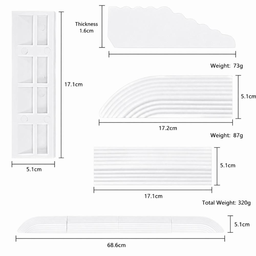 Solid Base Sweeping Robot Slope Climbing Strip Anti Slip Threshold Ramp For Robot Vacuum