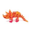 1 Pcs 3D Printed Skeleton Triceratops Dinosaur Articulated Action Figure Model For Gifting, Home Decor