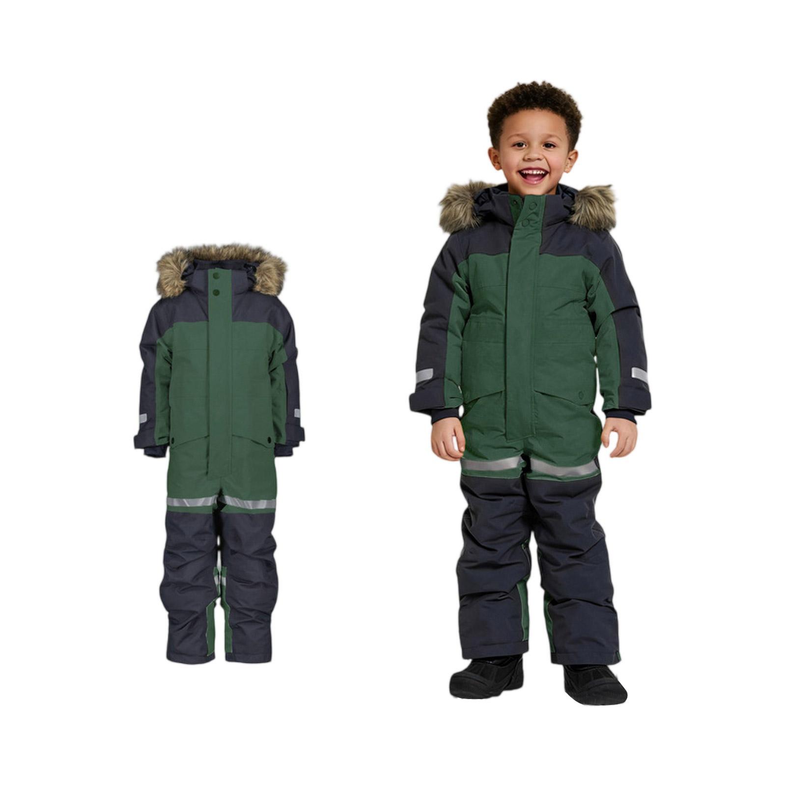 

Детский слитный комбинезон для снега - Утепленный комбинезон на флисовой подкладке 150