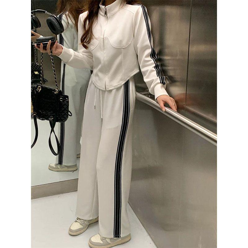 

Жіночий осінній корейський стиль стрункий повсякденний костюм-двійка для бігу 2XL (Recommended 126-140 jin)