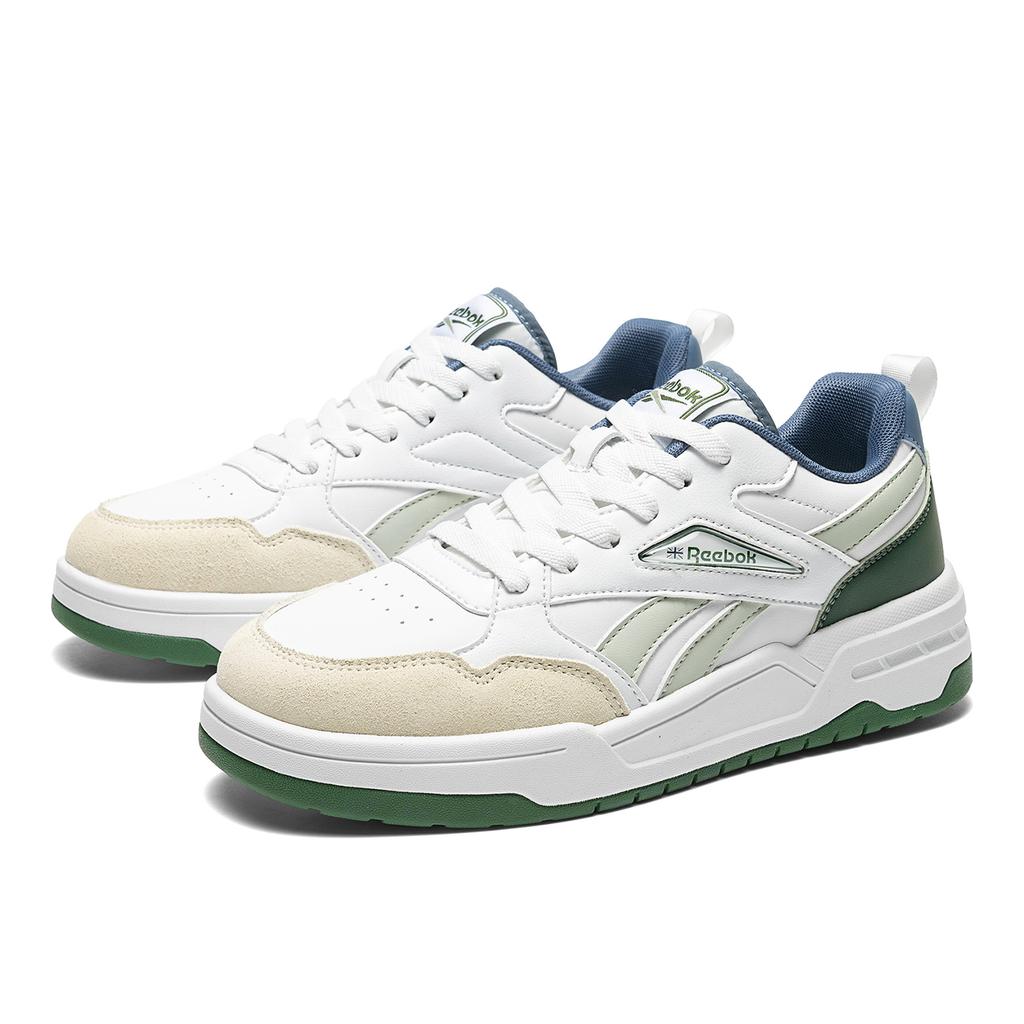 Reebok Slip Resistant Abrasion Resistant Low top Skateboard Shoes Men's White Black 26M1321MJ01FMC