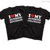 Ich Liebe Meine Autistische Freundin Freund T-Shirt Passendes Paare T-Shirt Sein und Ihr Liebe Kurzarm T-Shirt Streetwear y2k