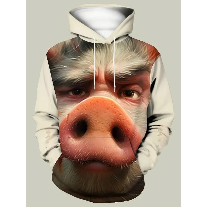 Funny Pig Graphic Sweatshirt 3d Print Hoodie For Men Women Clothing Novelty Fashion Oversize Hoodies Women Street Coat 2025 New