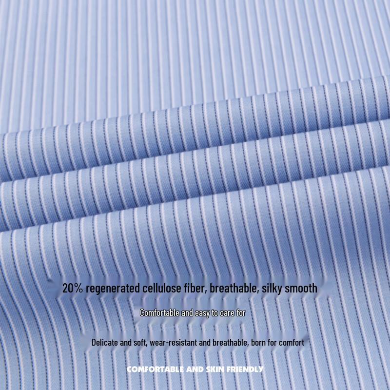 Luomeng Men's Business Short-Sleeve Stand-Collar Shirt