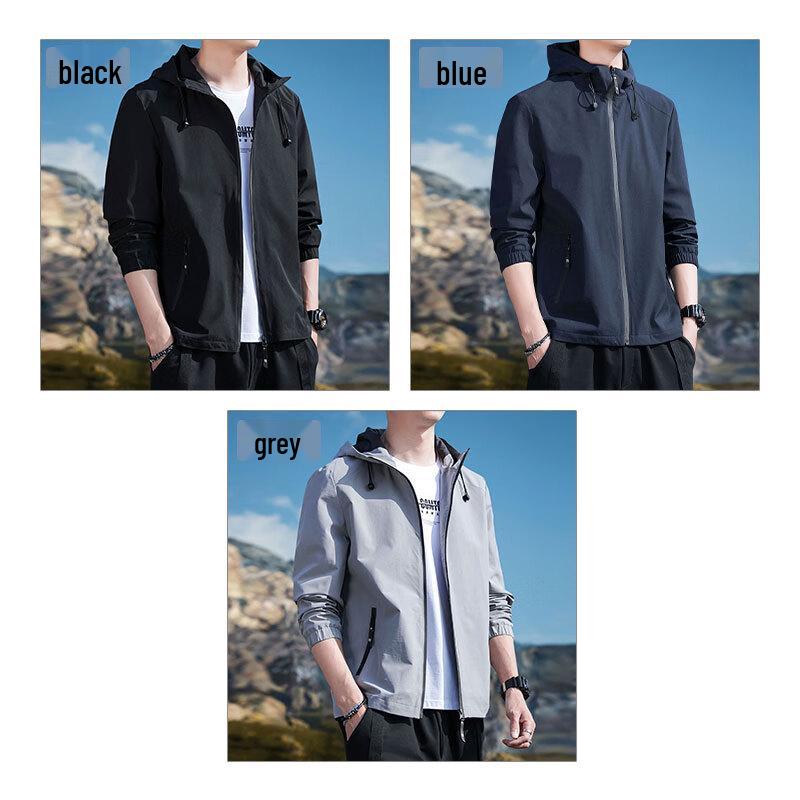 JEANSWEST Men's Hooded Casual Jacket