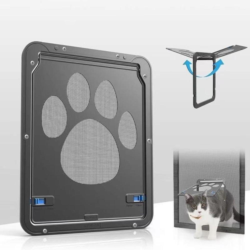 Magnetic Flap Magnetic Screen Door Plastic Dog Flap Door Pet Lockable Screen Door Home Garden