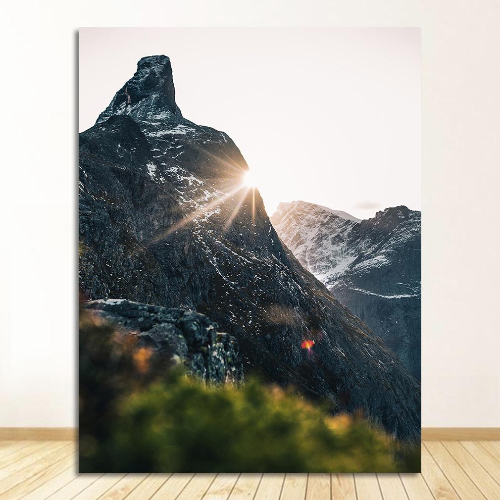 canvas prints river picture for living room road wall art painting no framed postres decor nordic style poster Mountain forest