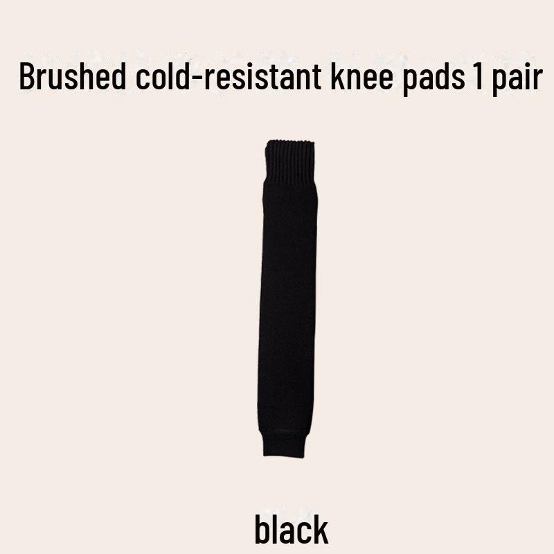 

Женские осенне-зимние утолщенные носки выше колена с начесом — теплые и морозостойкие, защита колена One Size чёрный