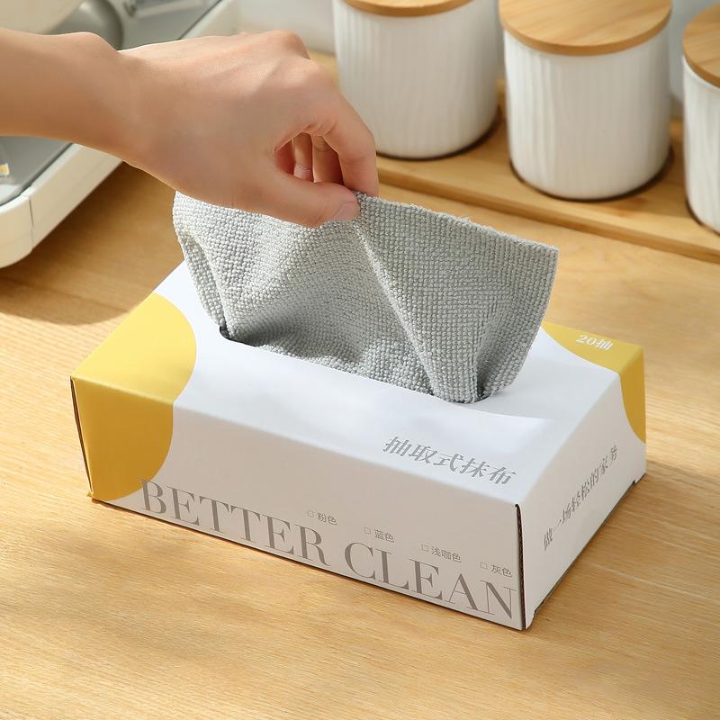 

Одноразовая кухонная салфетка из ультратонкого волокна для впитывания воды и удаления пятен, одноразовая салфетка для ленивых, полиэстеровая тряпка для мытья посуды.