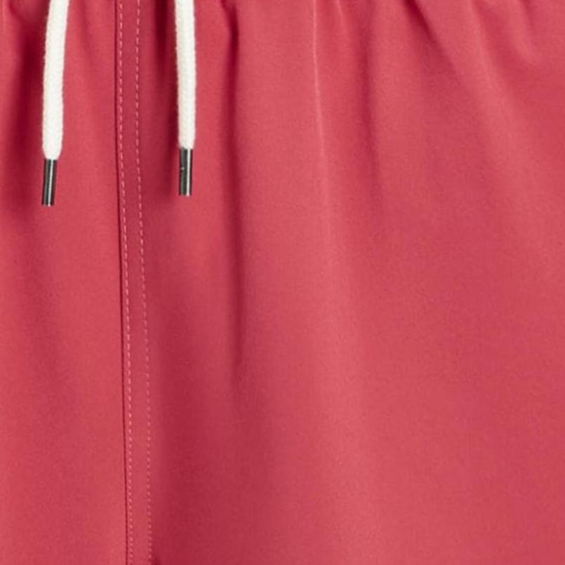 Polo Ralph Lauren Elastyczny Sznurek Logo Krój Prosta Nogawka Szorty Kąpielowe Męskie Szorty Kąpielowe Czerwone 710829851-053