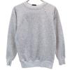 80s 90s Old Long Sleeve Trainer Gray Back Brushed Women Used