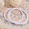 20 Pièces Matériaux Attrape-rêves DIY Anneau Cercle en Plastique 13cm Blanc Lisse Cercle Rond pour Mandala Macramé Artisanat Cercle Forme Anneau