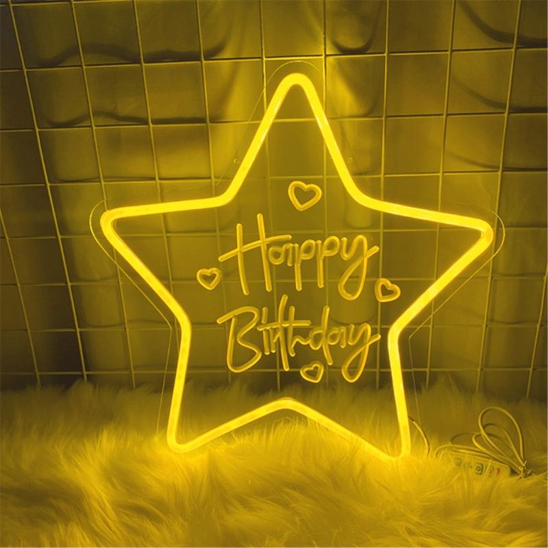 Bright LED Neons Light For Birthday Party Decors With Shatterproof Design And Energy Saving Feature