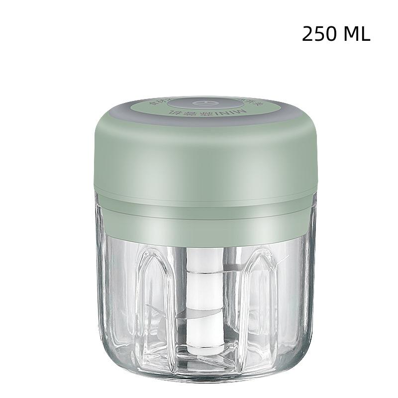 100/250mL Mini Electric Garlic Chopper USB Charging Ginger Masher Machine Sturdy Durable Chili Vegetable Crusher Kitchen Tool