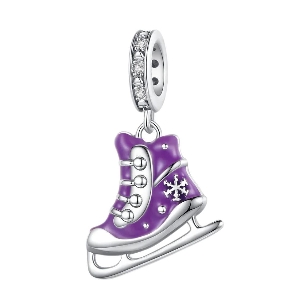 Copper Red High-Heeled Shoes Perfume Charms Fit Originalbracelet Charm Bead Necklace Diy Female Jewelry