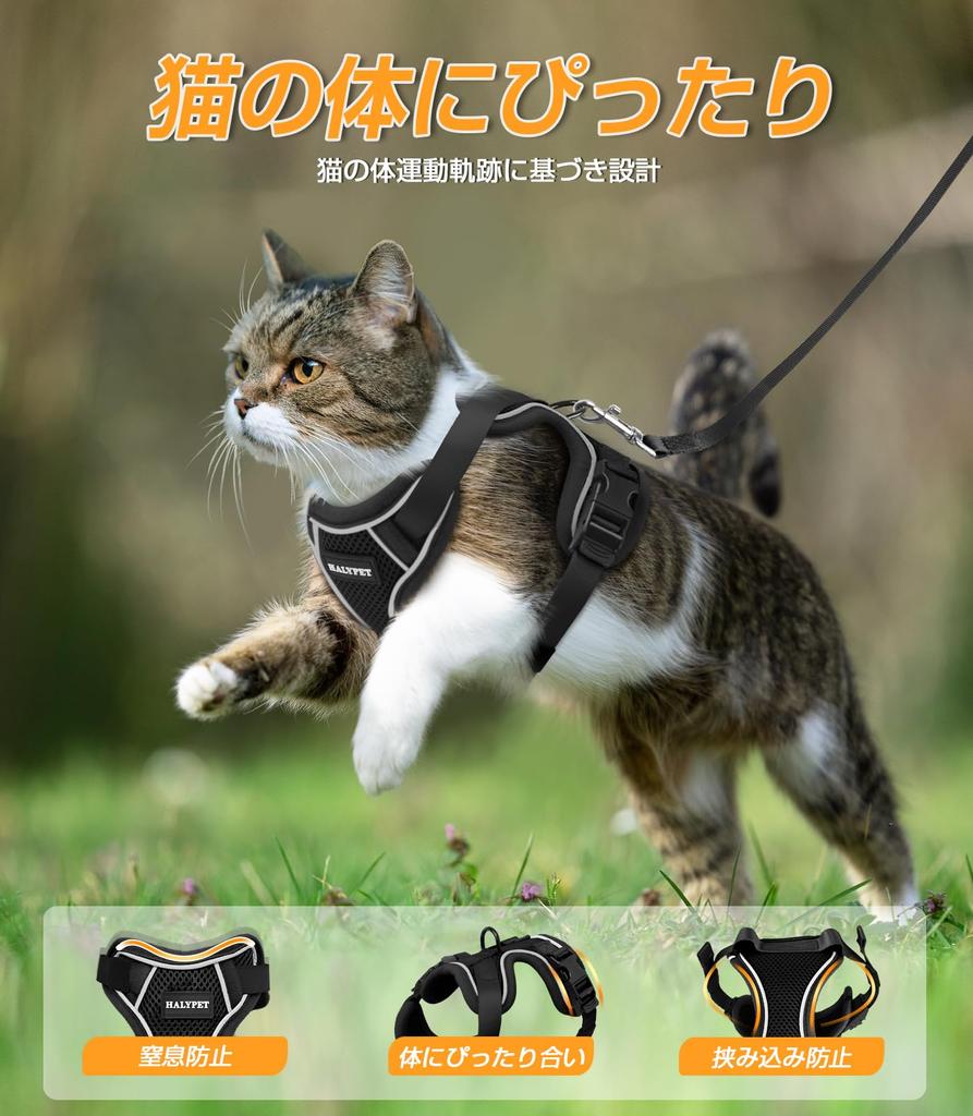 Bigcow Cat Harness Lead Cat Traction Cat Cat Body Cat Going Soft Chest Can be worn without going over the Adjustable Night Breathable Prevents Vest