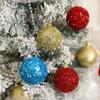 6Pcs/Set Creative Christmas Decoration Pendant Shiny Solid Color Xmas Tree Hanging Pendants Shatterproof 6cm