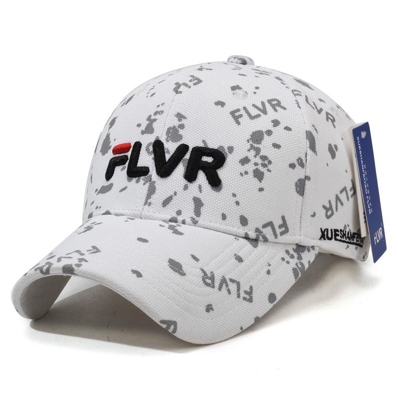 

New embroidered letter baseball cap men and women outdoor leisure sunscreen sunshade fashion versatile travel Adjustable білий