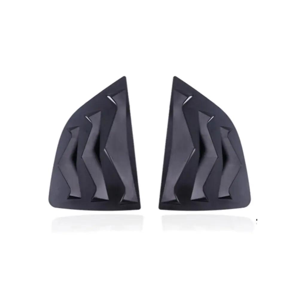 

For Honda Jazz Fit 2014 2015 2016- ABS Plastic Rear Window Quarter Louver Cover Side Vent Trim Car Adhesive Accessories матовий чорний колір