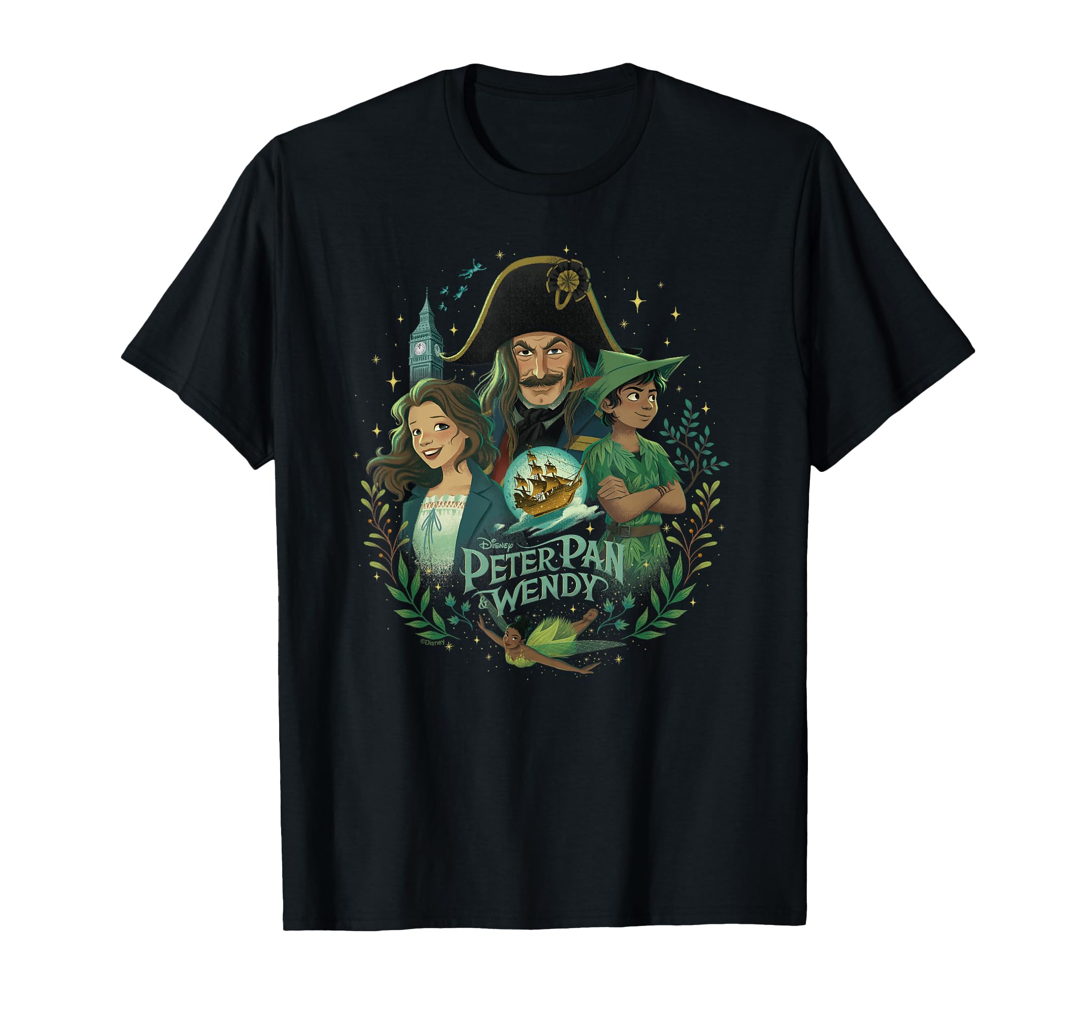 

Disney Peter Pan & Wendy Illustrated Character Disney+ T-Shirt