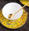 Coffee Cup Luxury Ceramic Mug Coffee Reusable Cup Tea Cups And Saucer Sets Chinese  Drinkware|Teacup & Saucer Sets