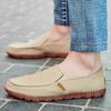 Summer Men's Korean Style Canvas Loafers: Trendy, Washable, Versatile Casual Shoes in Plus Sizes 47-48.
