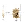 7Pcs African Grey Parrot Nature Wooden Chew Toy Hanging Rattan Ball Loofah Bird Toy for Birds Toys