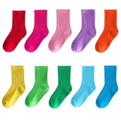 Kindersocken Leuchtende Farben Neonfarben Jungen Mädchen 10 Paar Set Sporttag [GLASS FROG] (L, 18-22 cm)