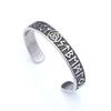 Open Odin Rune Letter Stainless Steel Bracelet Vintage Trend Titanium Steel Bracelet Jewelry