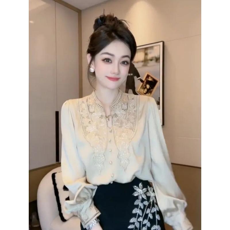 New Korean Style Niche Unique Design Fashionable and Versatile Foreign Style Lazy Style Loose Shirt for Women
