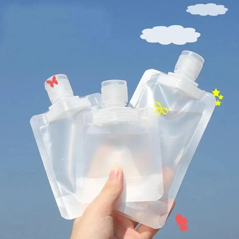 Travel Bottles Empty Squeeze Bag Refillable Lotion Dispenser Bag Shampoo Toiletries Liquid Cosmetic Container Storage Pouch