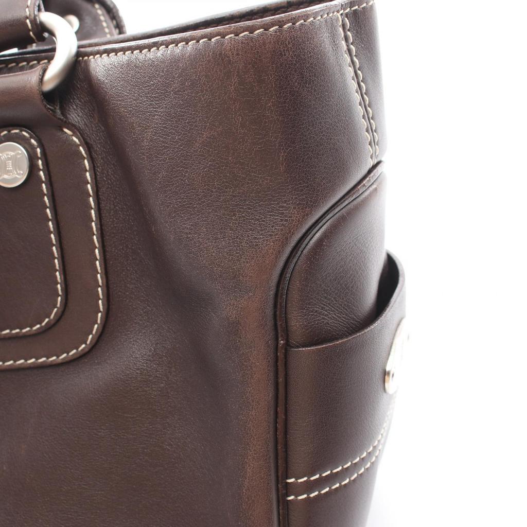 Used CELINE Boogie bag Handbag 134023 leather Brown Used Women
