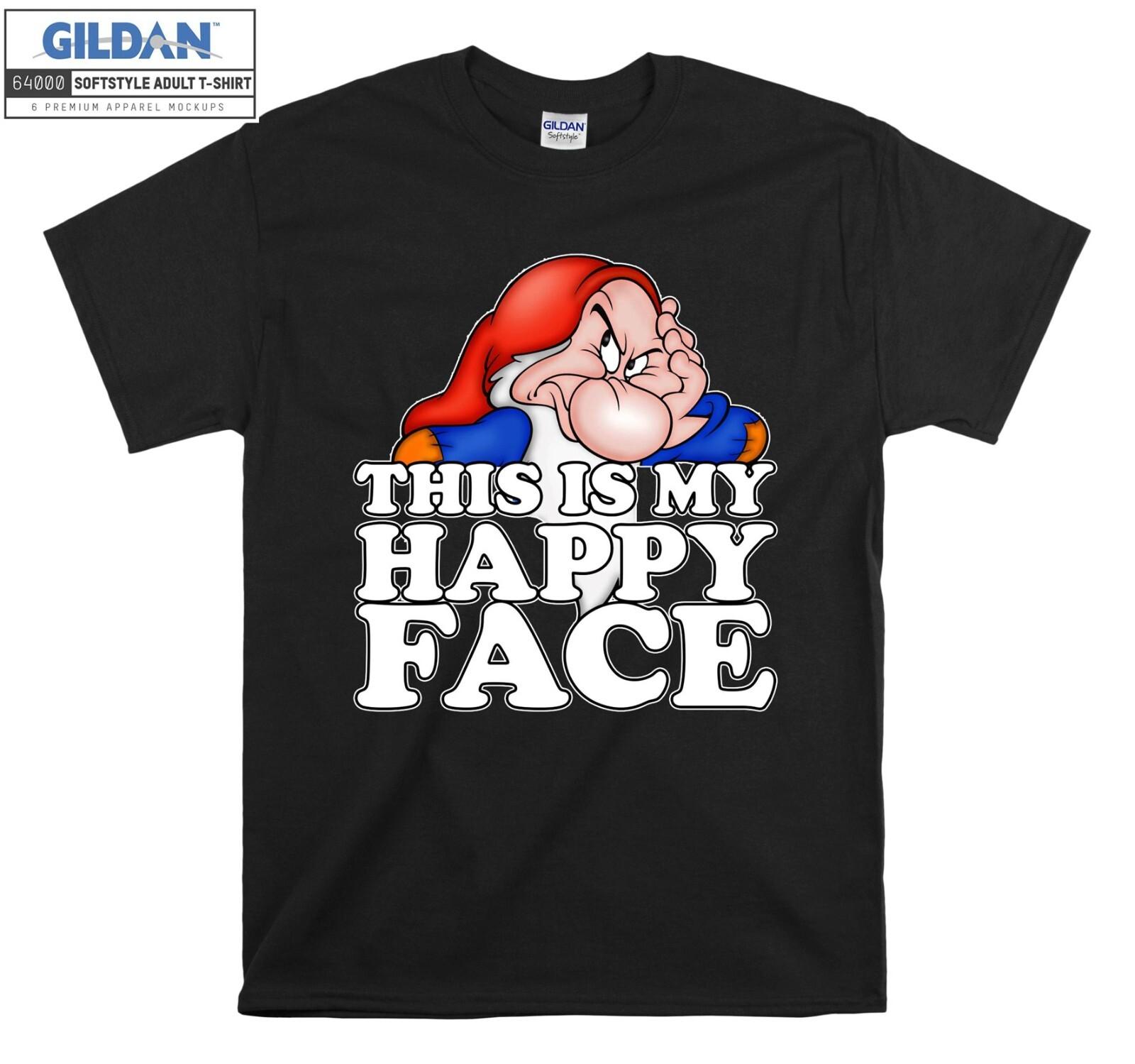 Grumpy Dwarf Tote T-Shirt Mens Womens Tees Top Cartoon Funny T Shirt Mens Womens Tees Top Men Women Unisex Tshirt 2656 S