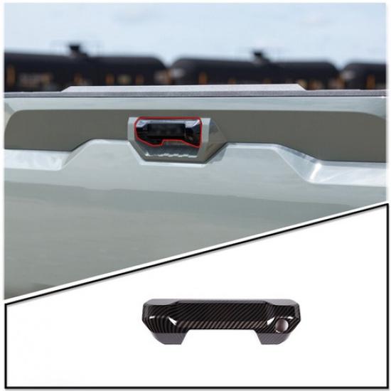 

Carbon fiber Style Tailgate Door Handle Cover Trim For Toyota Tundra -23