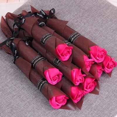 10Pcs Seife Blume Wunderschöne Exquisite Verarbeitung Realistische Multicolor Frisch Halten Künstliche Blume