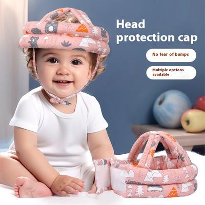 Casquette anti-collision pour bébé Casquette anti-chute pour bébé et tout-petit Coiffe anti-chute pour enfants Sûre et respirante Lavable Universelle en toutes saisons