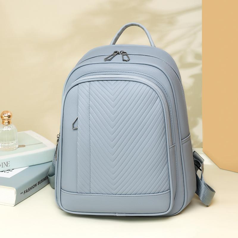 Stilvoller gesteppter Rucksack für Damen Modisches Design mit mehreren Taschen und verstellbaren Trägern