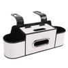 Car Back Seat Organizer with Cup Holder Tissue Dispenser Hooks Multifunctional Seat Back Storage Box for SUV Truck