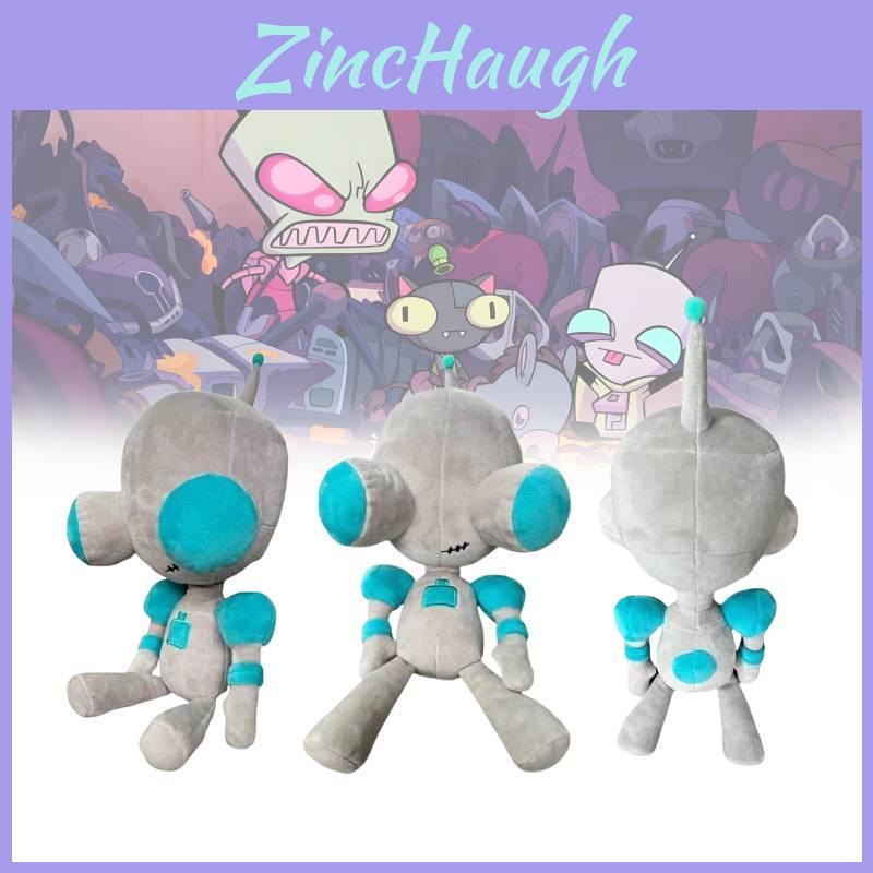 Invader Zim Plush Doll Soft Alien Toy For Fans Of Enter The Florpus 30cm Gray